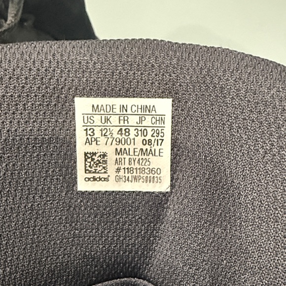 Adidas Ball 365 Men's High-Top Basketball Sneakers in Charcoal Gray - Picture 3 of 6